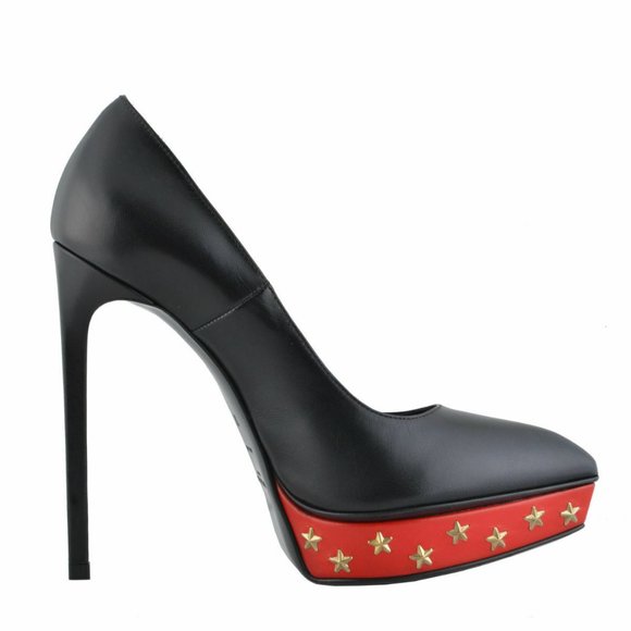 Saint Laurent Leather High Heel Pumps Shoes - Picture 4 of 7